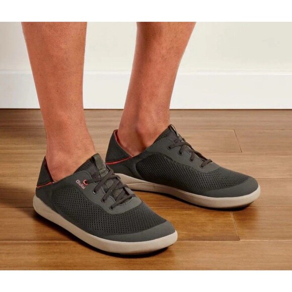 Olukai Moku Pae Men's Boat Shoes, Island Salt/Koi, M10 Breathable -excellent - Picture 1 of 16